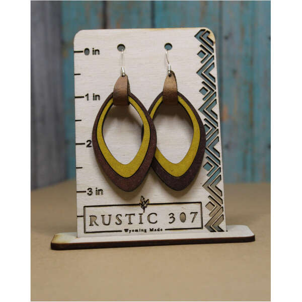 BROWN & GOLD EARRINGS