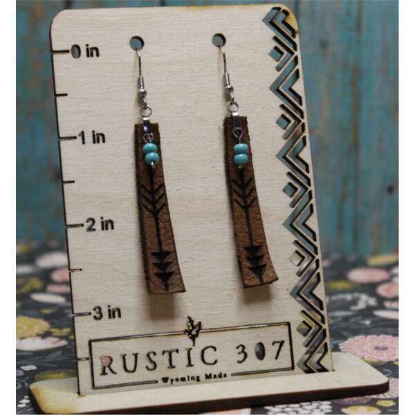 Leather Arrow Earrings