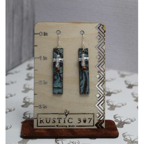 Silver cross - Keep the Faith Earrings