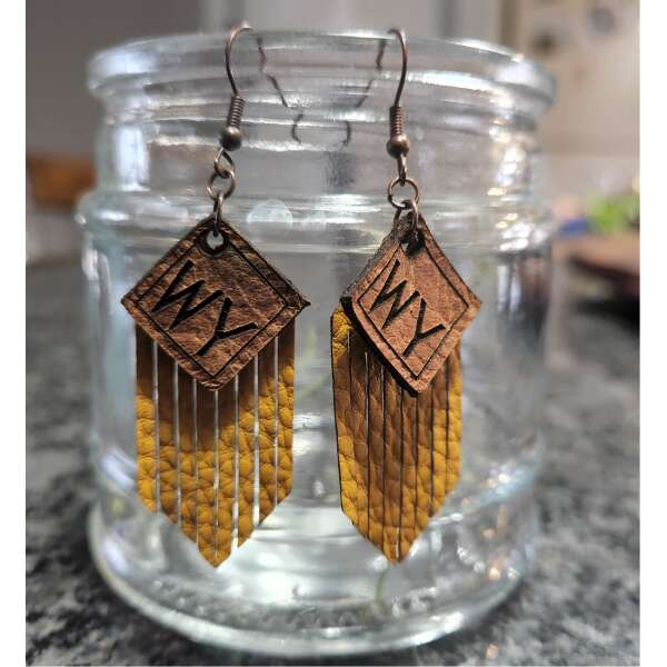 Wyoming Leather Earrings