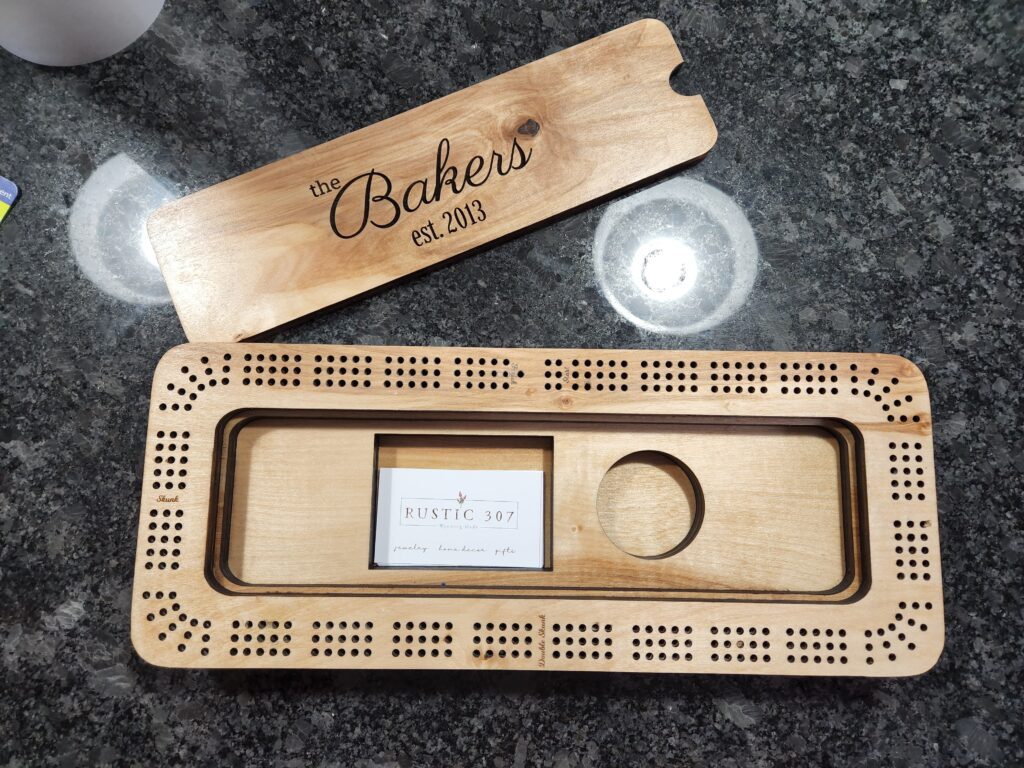 Personalized African Bubinga Cribbage selling Board