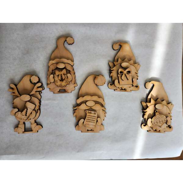 Unpainted Holiday Gnome Kits