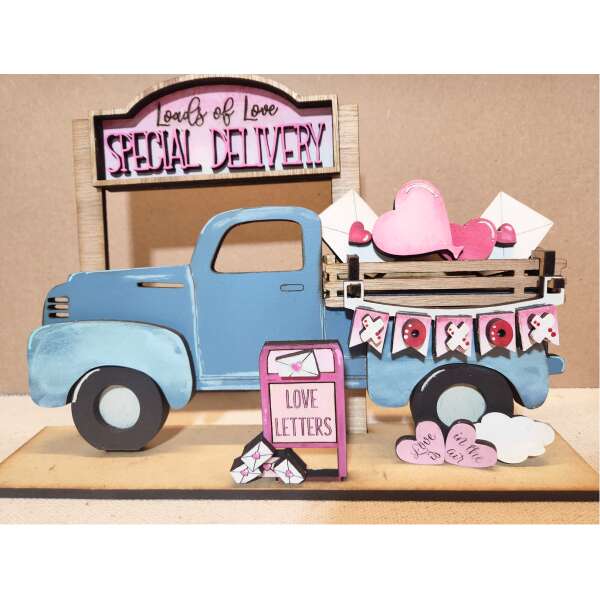 valentine's love letters interchangeable farm truck set