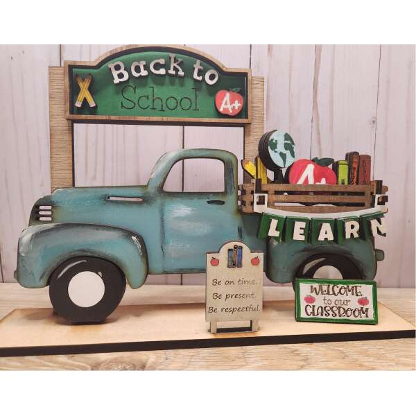 Back to School Interchangeable Farm Truck Insert