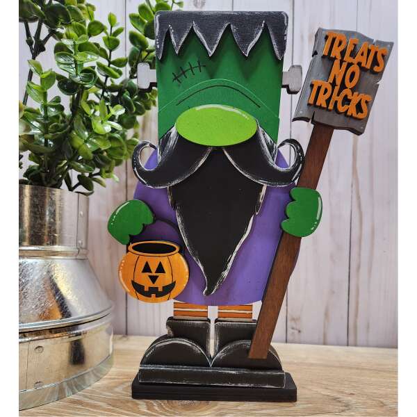 Frankenstein Halloween Gnome Kit