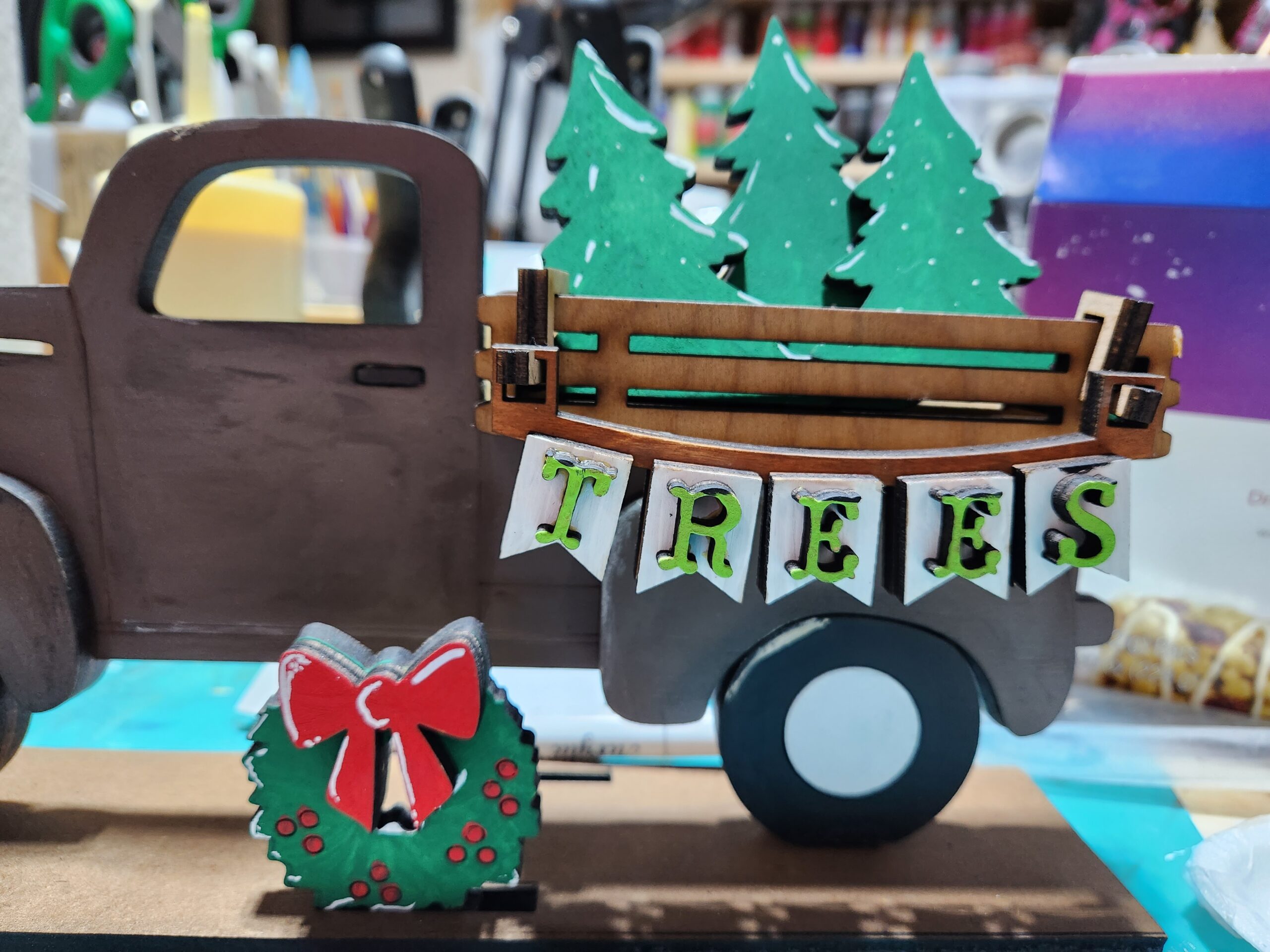 Christmas Tree Farm (Interchangeable Farm Truck Decor) Rustic307