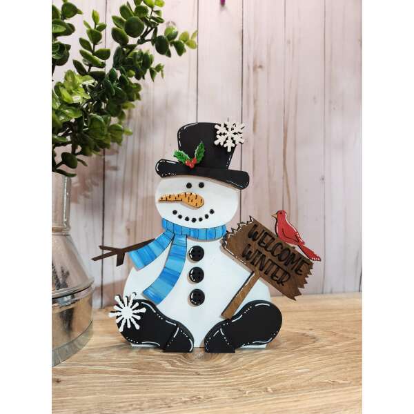 Sitting Snowman Shelf Sitter DIY KIT