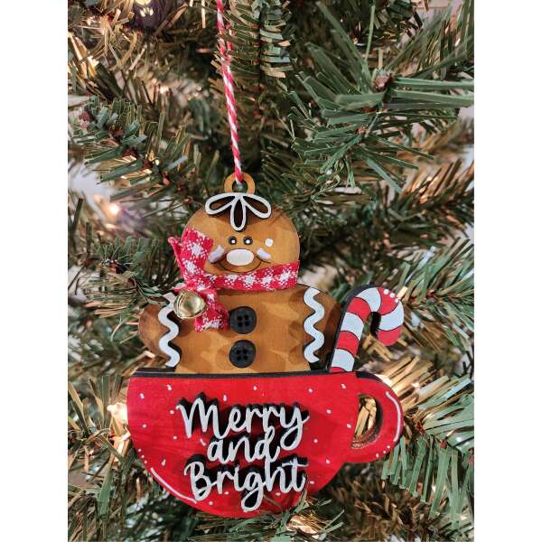 Merry & Bright Gingerbread Tea Cup