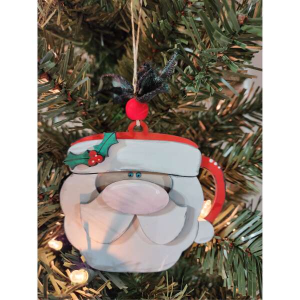 Jolly Santa Mug Ornament