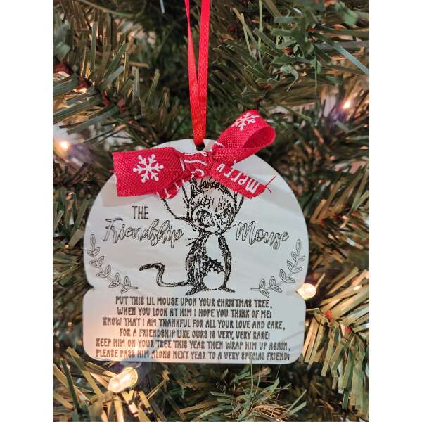 Friendship mouse ornament