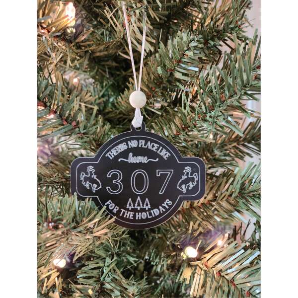 307 No Place Like Home Wyoming Laramie County Ornament