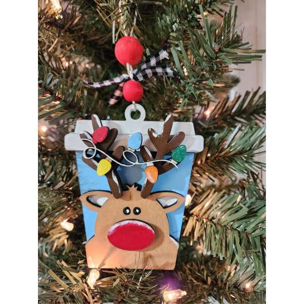 Reindeer Gift Card ornament