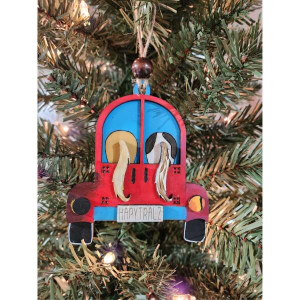 HAPY TRALZ Horse Trailer Ornament