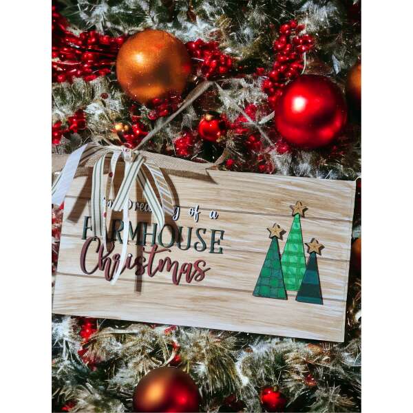 Farmhouse christmas Sign