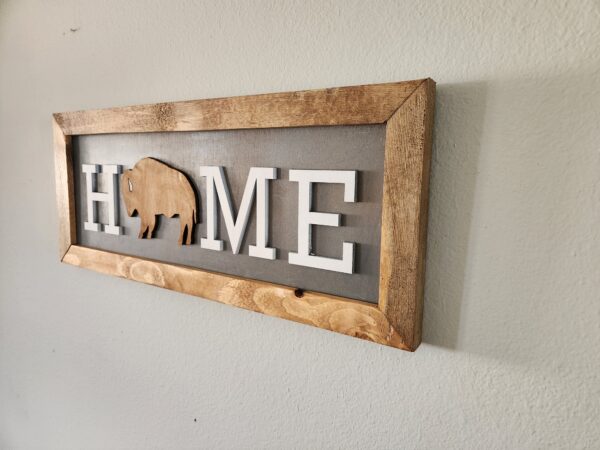 Home on the Range Wood Sign - Image 2