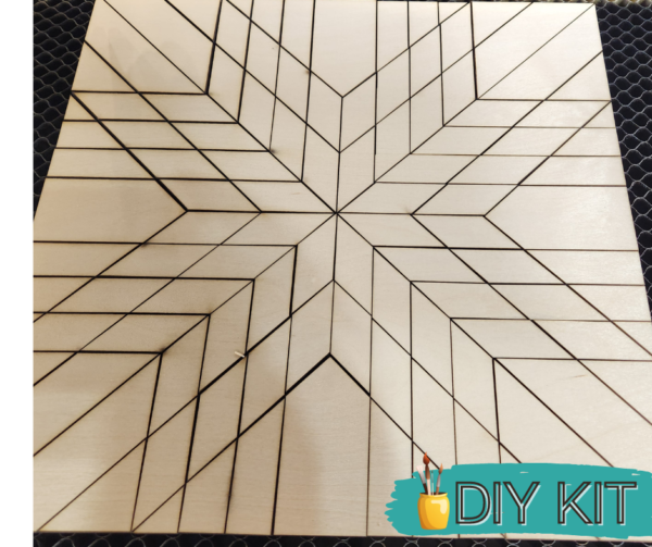 Star Wood Barn Quilt DIY Kit