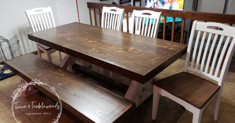 Farmhouse Style Dining Table Build