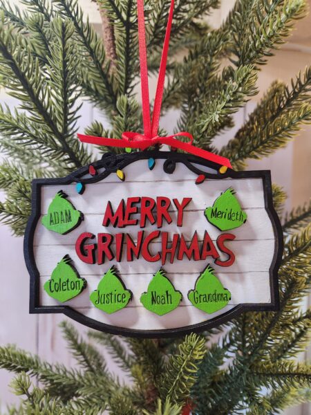 Merry Grinchmas personalized Ornament