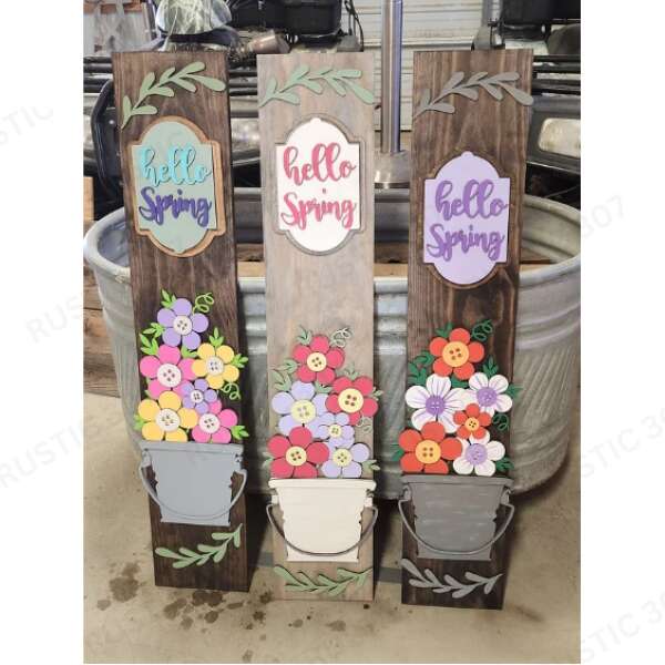Spring Flowers Porch Leaner
