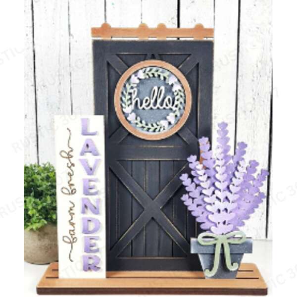 Lavender Blooms Door insert